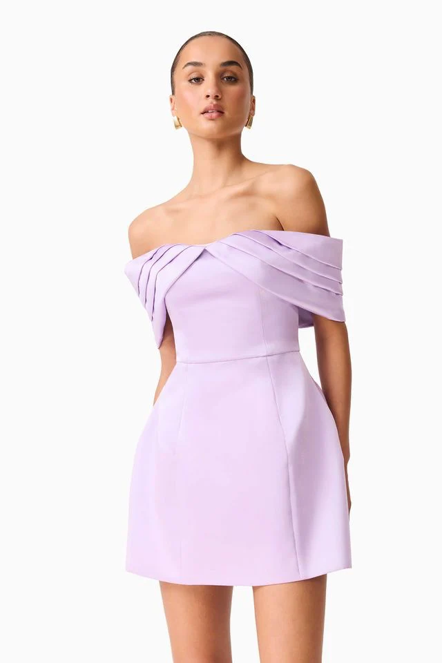 Elliatt Hope Tulip Mini Dress - Pastel Purple - Image 4