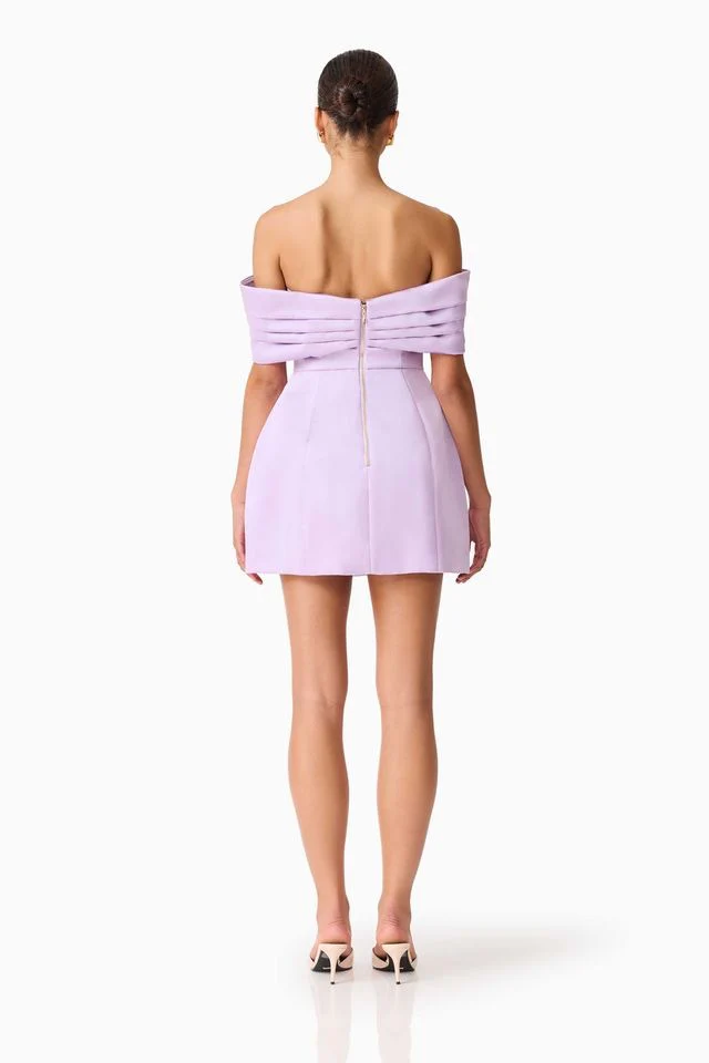 Elliatt Hope Tulip Mini Dress - Pastel Purple - Image 6