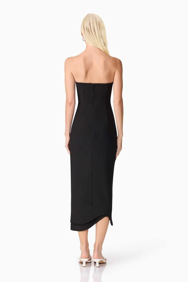 Elliatt Ilaria Midi Dress - Black - Image 4