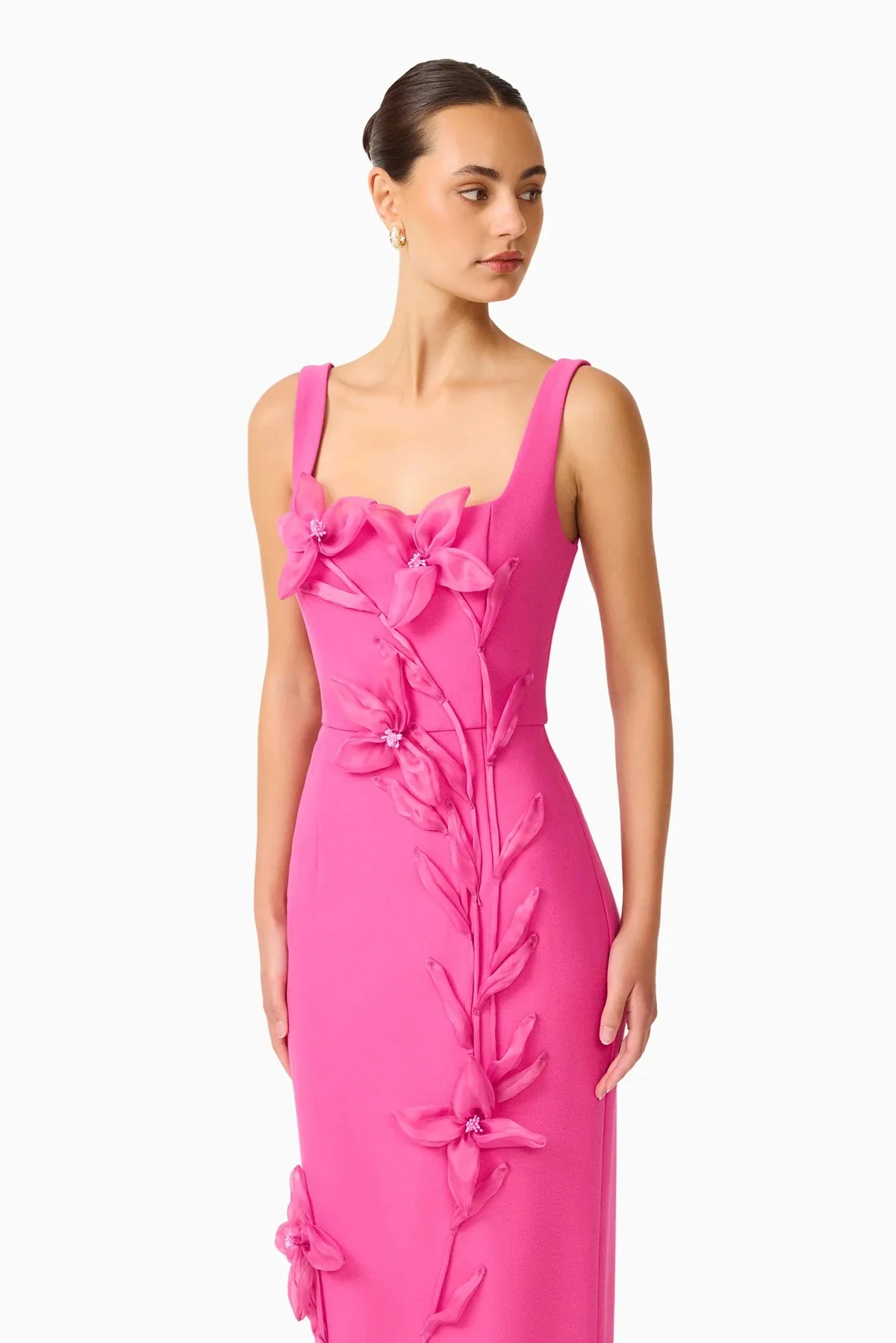 Elliatt Ilaria Midi Dress - Pink - Image 3