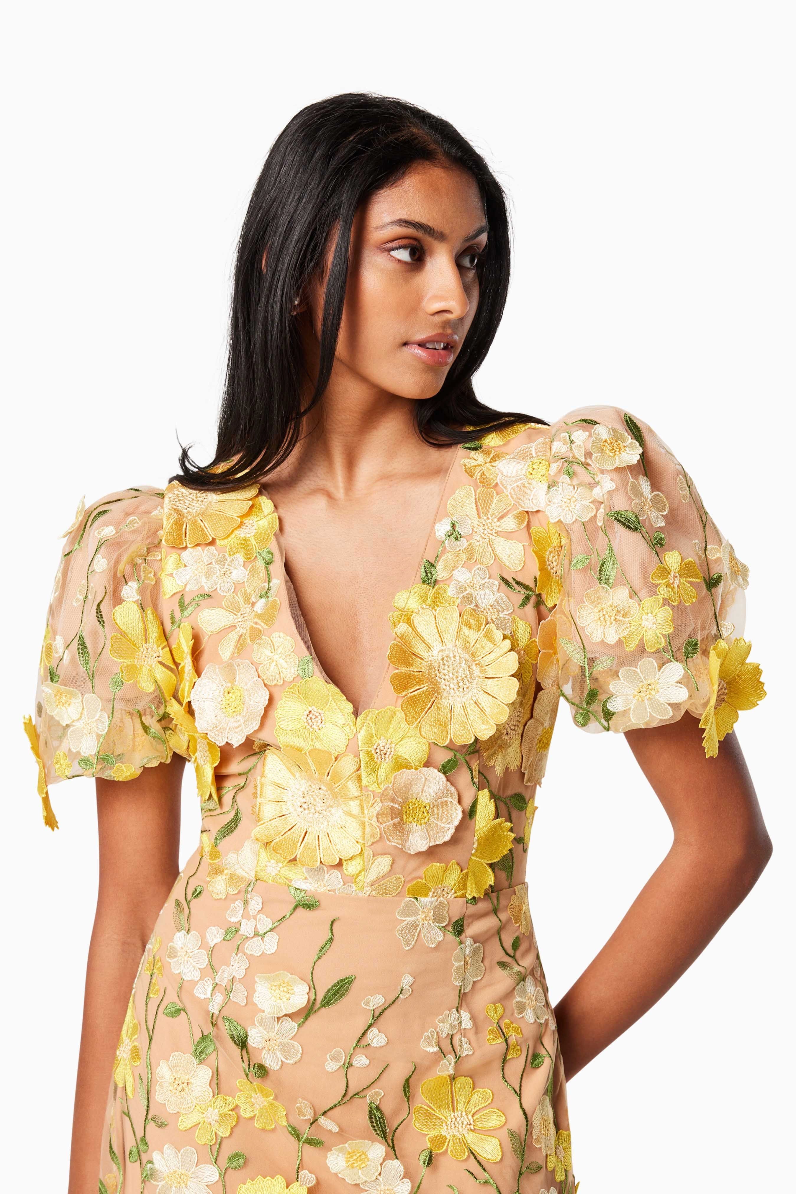 Elliatt Indie Dress - Yellow Multi - Image 4