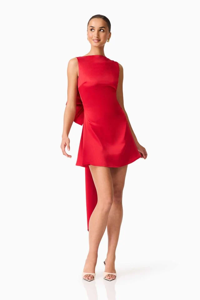 Elliatt Jacinta Shift Mini Dress - Red - Image 2