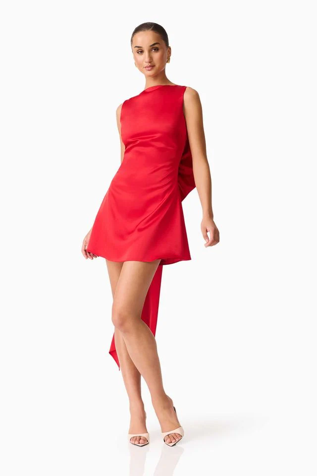 Elliatt Jacinta Shift Mini Dress - Red - Image 3