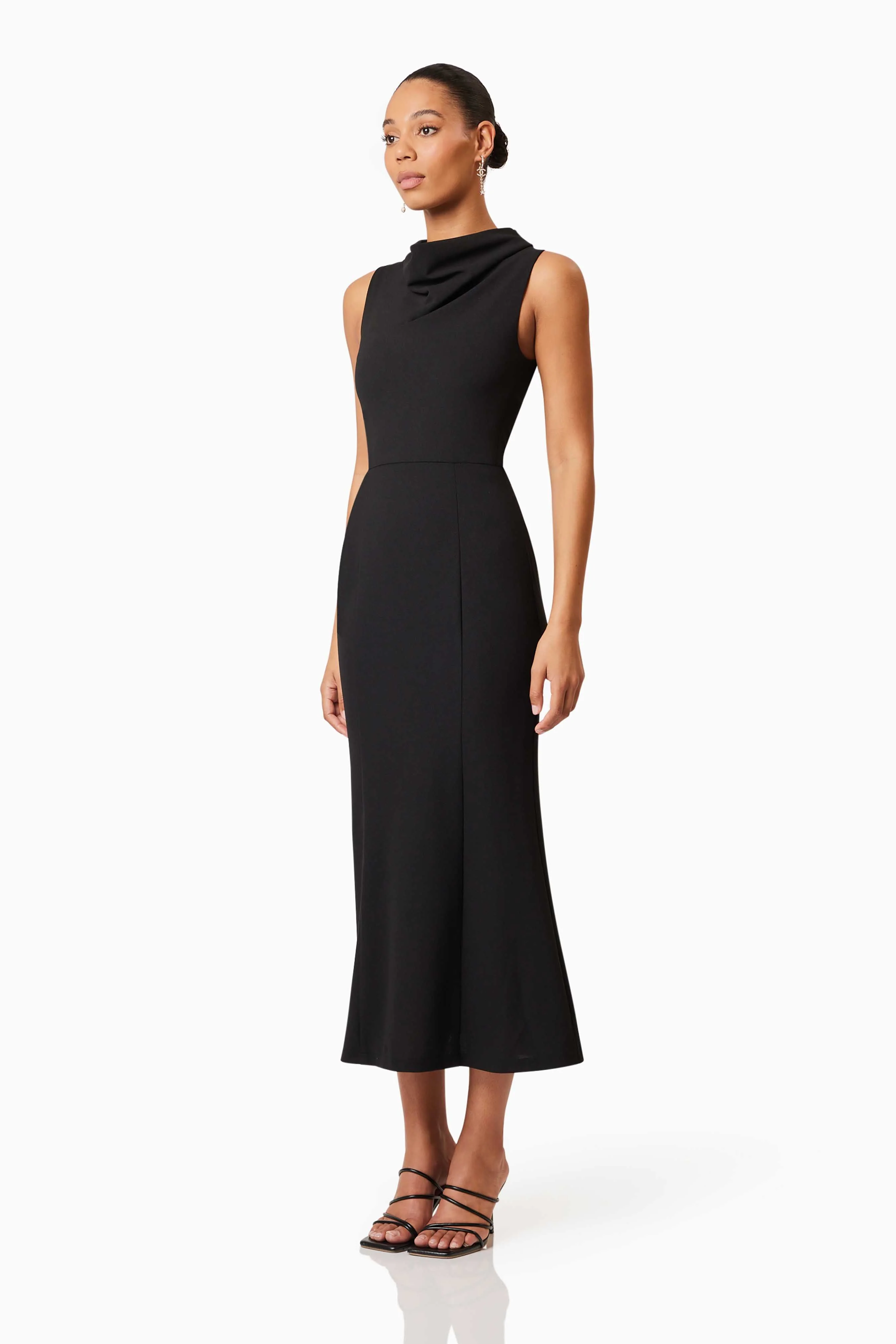 Elliatt Jamie Midi Dress - Black - Image 3