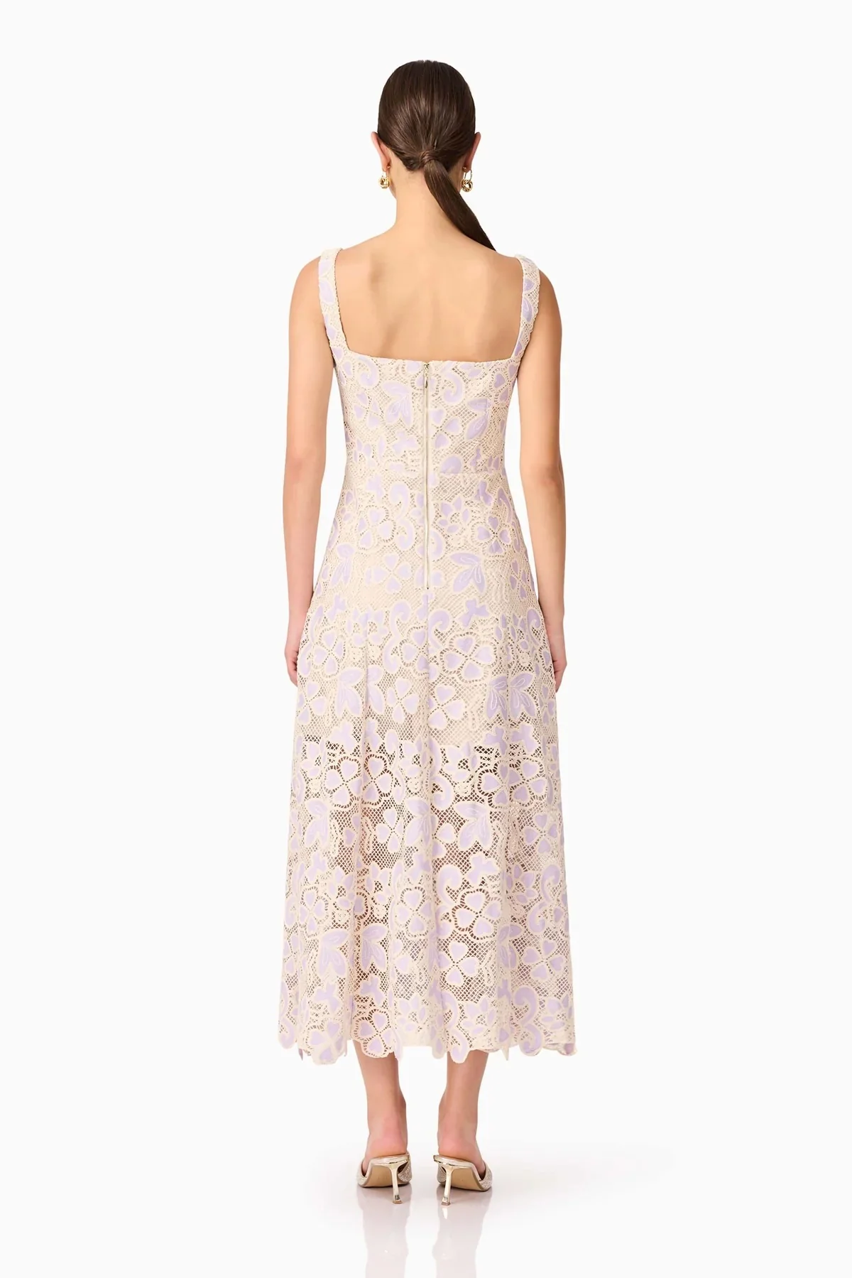 Elliatt Jasmine Midi Dress - Lilac Multi - Image 5
