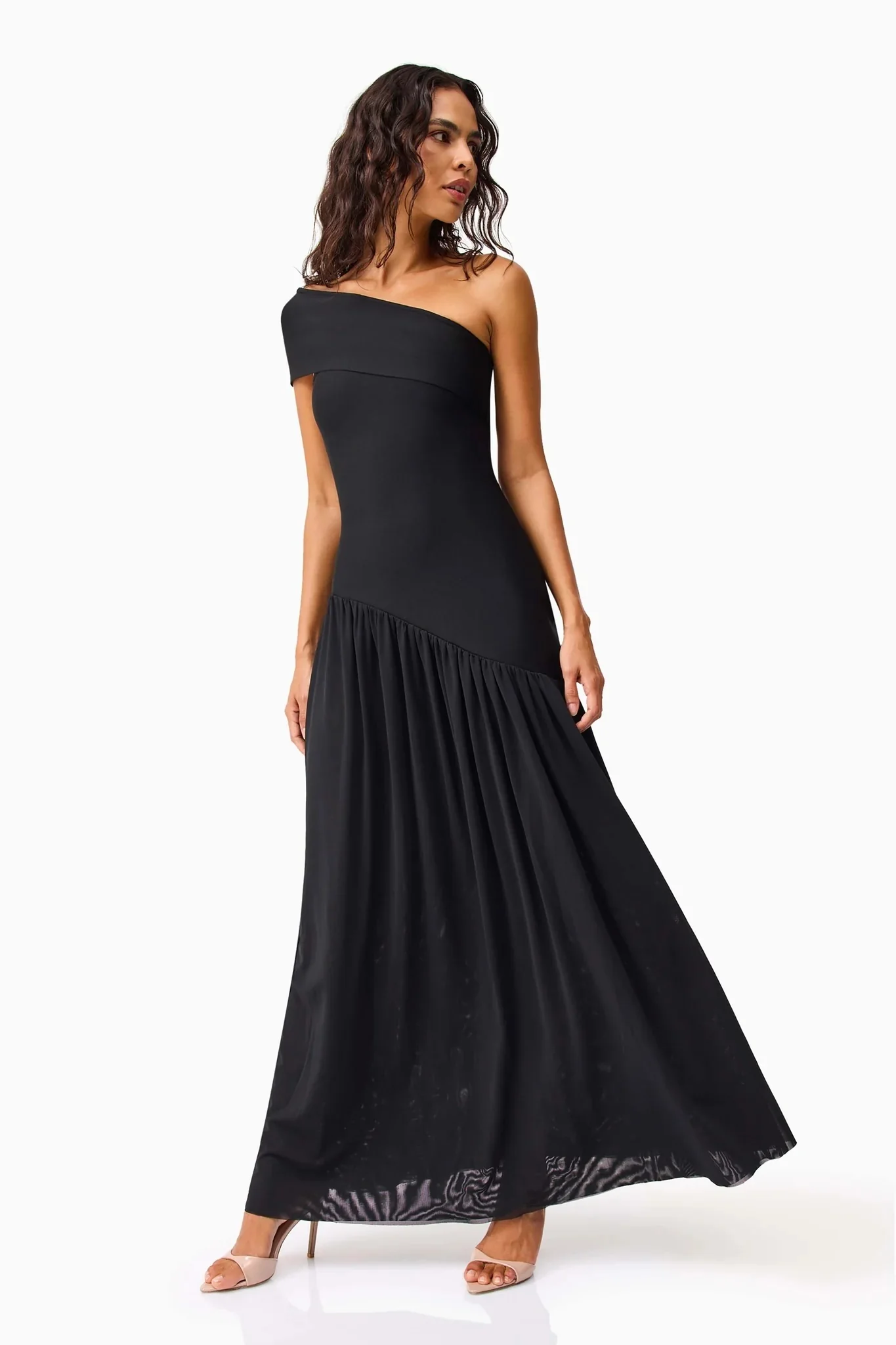Elliatt Jesselle Asymmetrical Gown - Black - Image 2