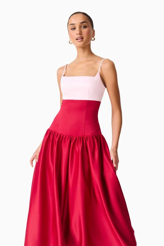 Elliatt June Gown - Red & Pink - Image 5