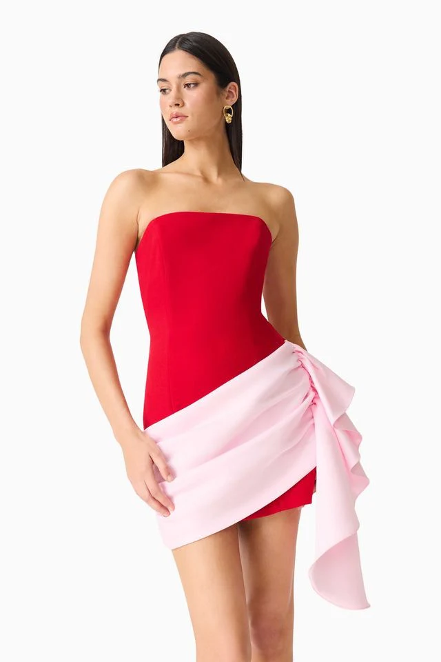 Elliatt June Mini Dress - Red & Pink - Image 5