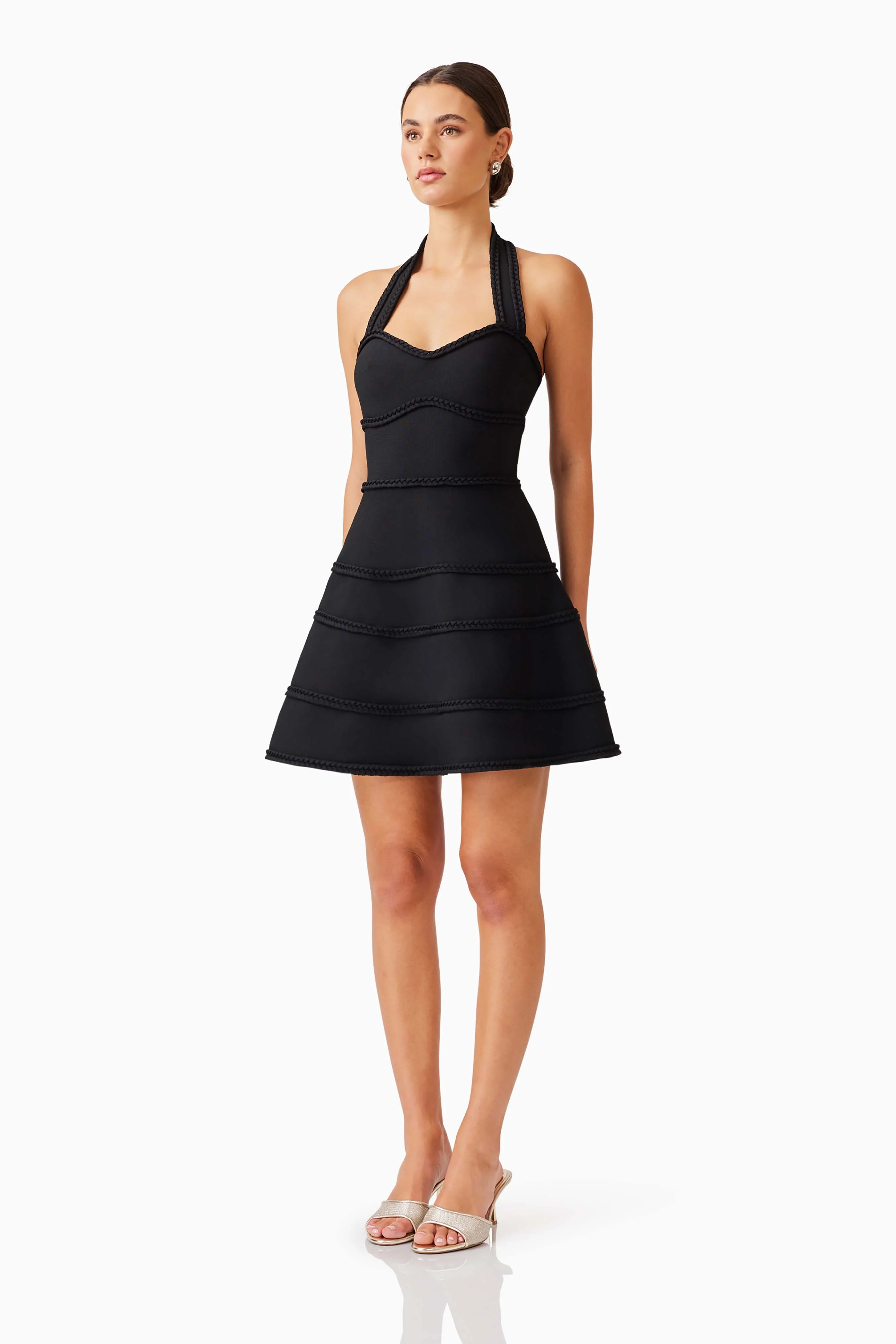 Elliatt Katlyn Halter Mini Dress - Black - Image 7