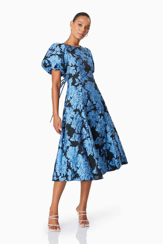Elliatt Kayla Midi Dress - Blue Black - Image 2