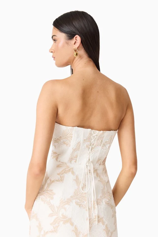 Elliatt Kira Mini Dress - Ivory Gold - Image 5