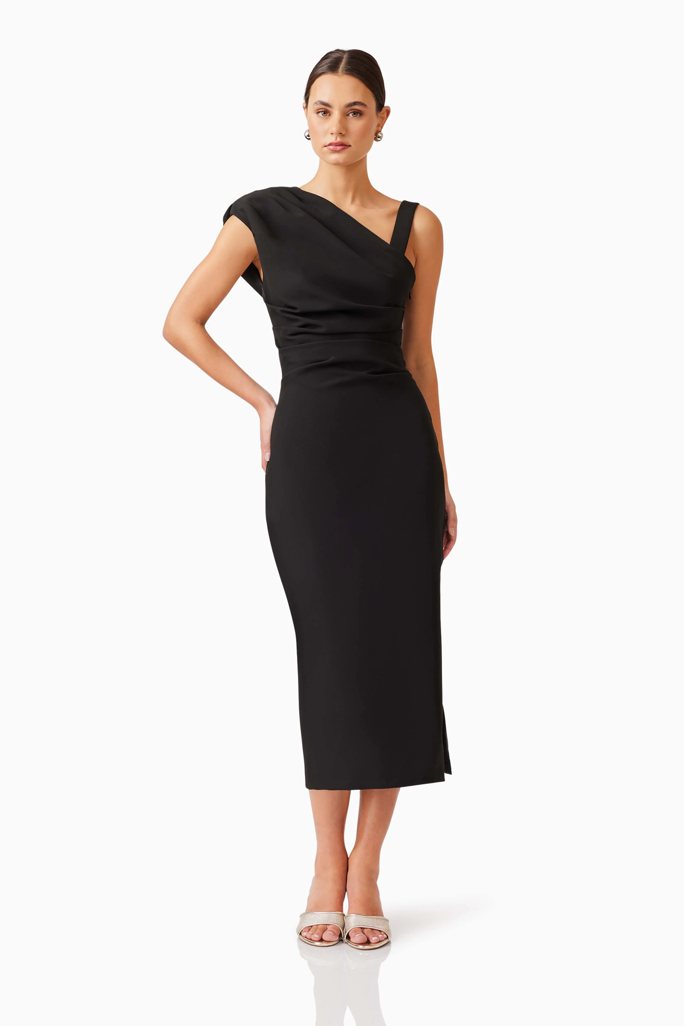 Elliatt Kourtney Midi Dress - Black - Image 2