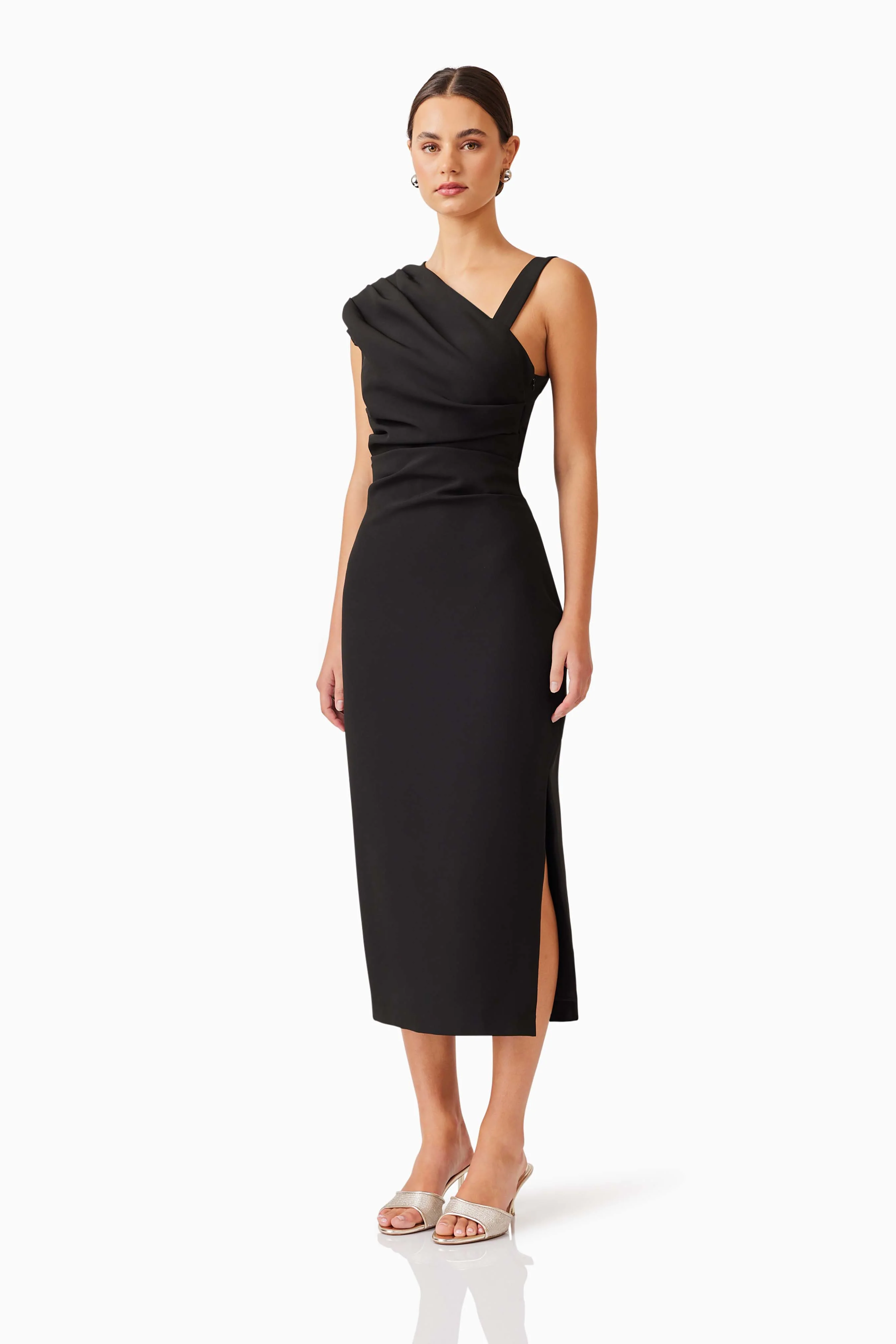 Elliatt Kourtney Midi Dress - Black - Image 6
