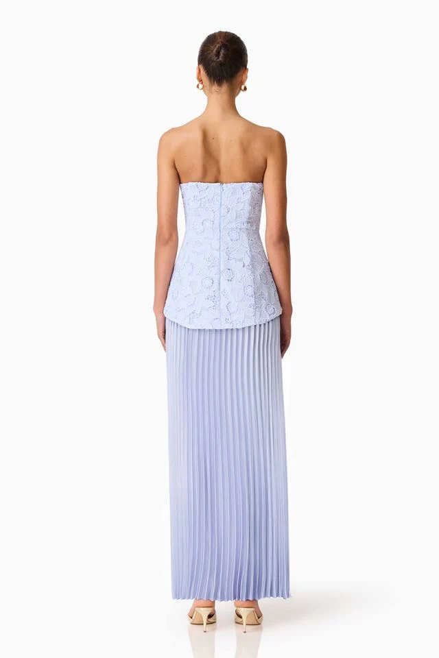 Elliatt Lacy Strapless Gown - Powder Blue - Image 8