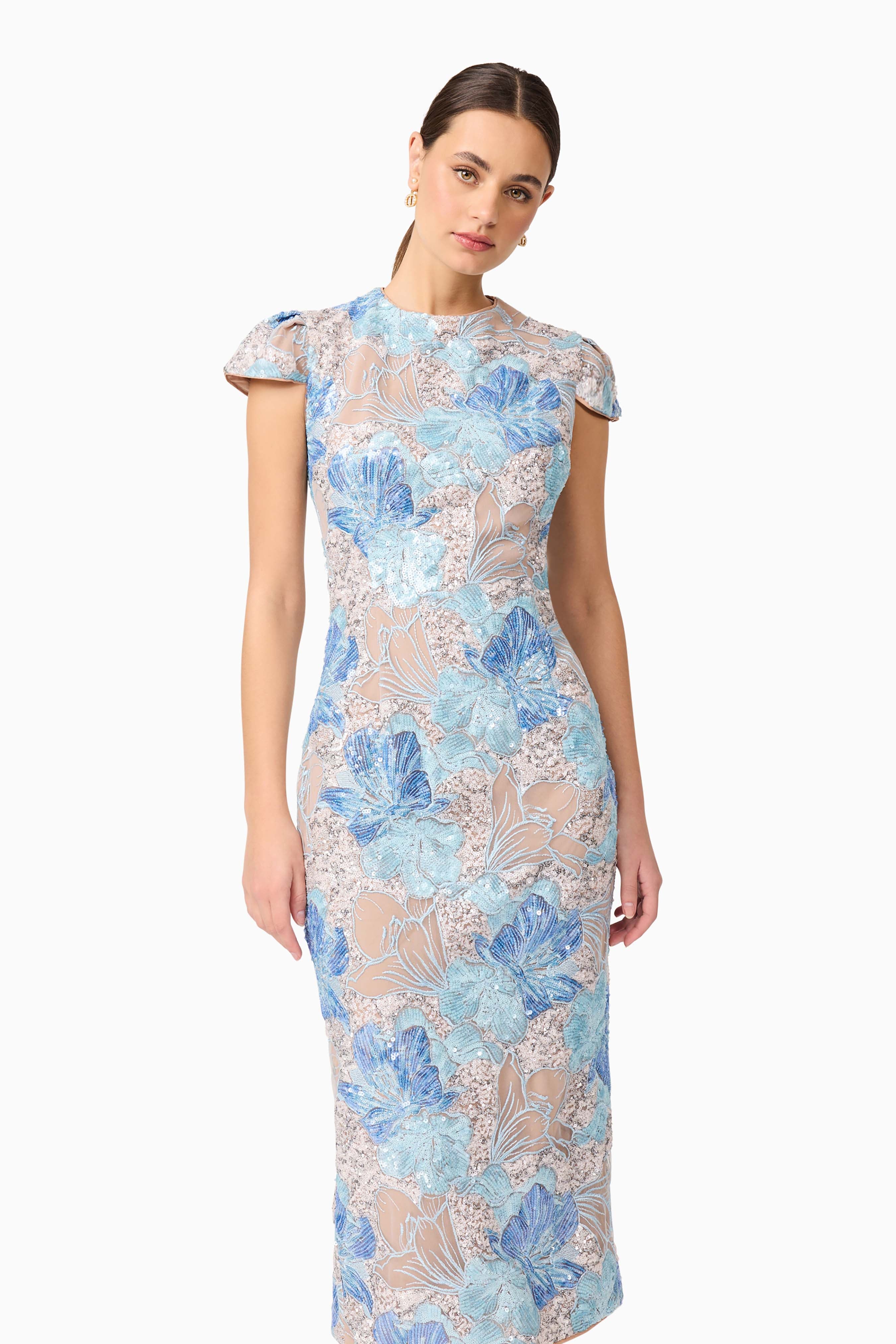 Elliatt Leonie Midi Dress - Blue - Image 2
