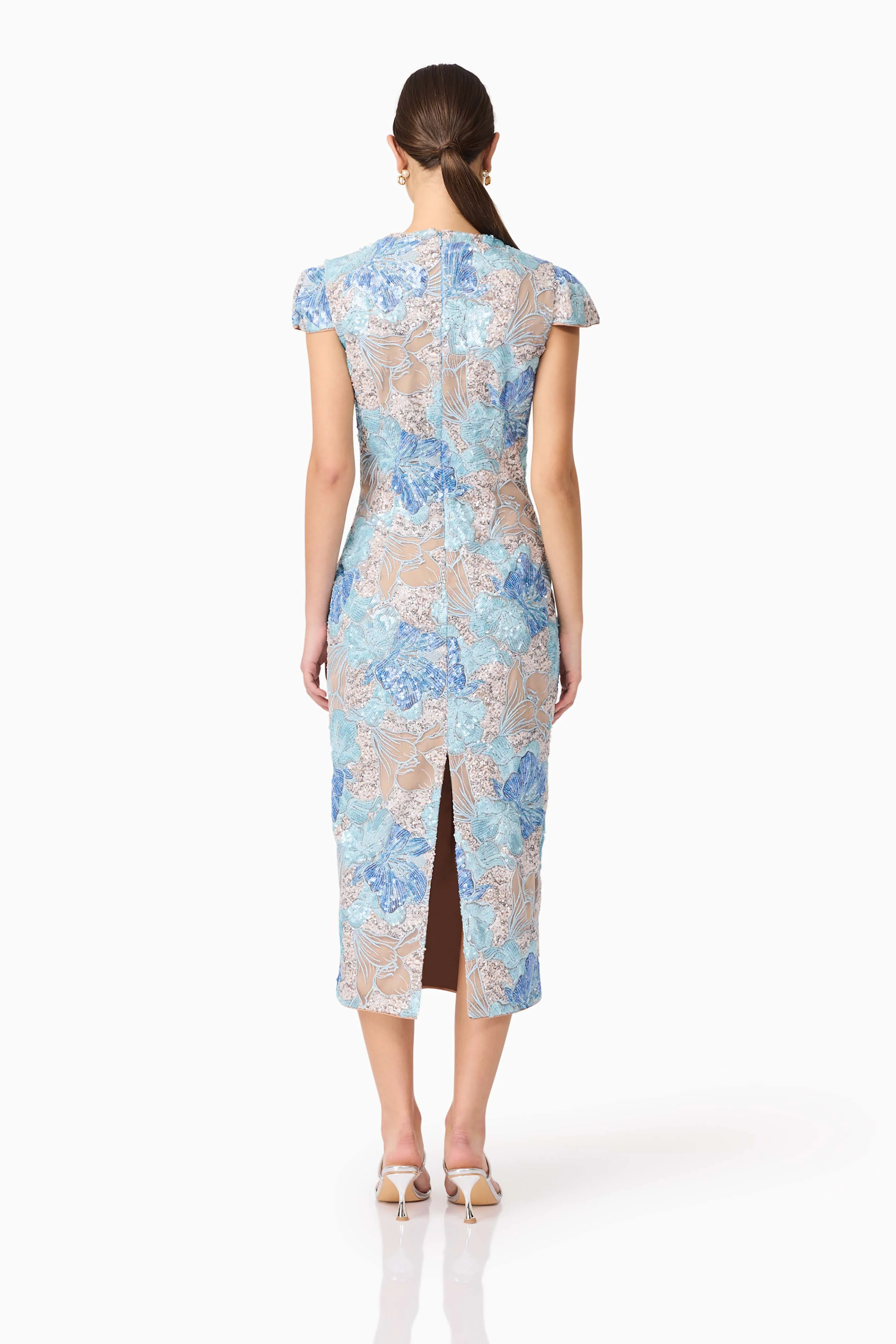 Elliatt Leonie Midi Dress - Blue - Image 4
