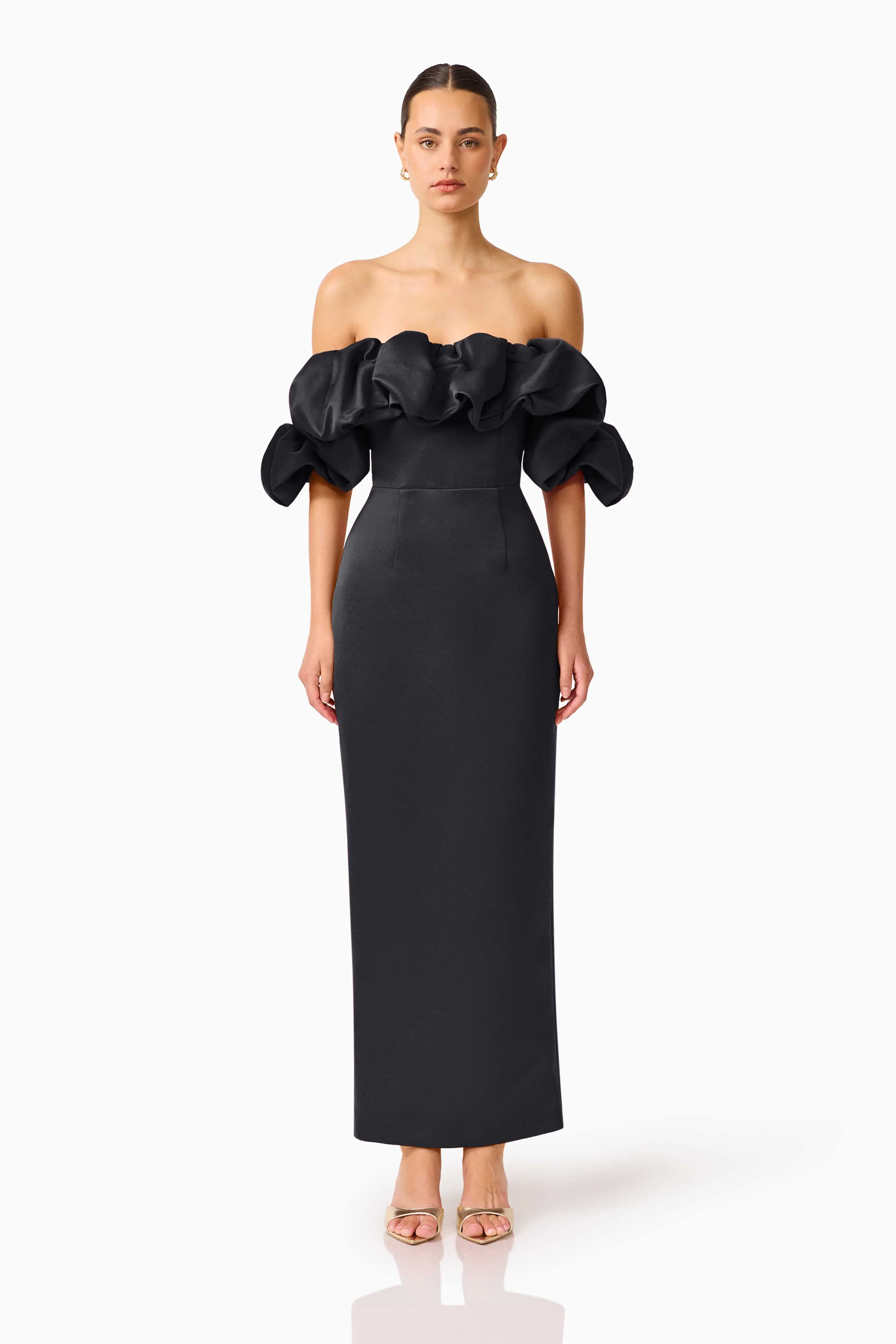 Elliatt Lucetta off Shoulder Gown - Black