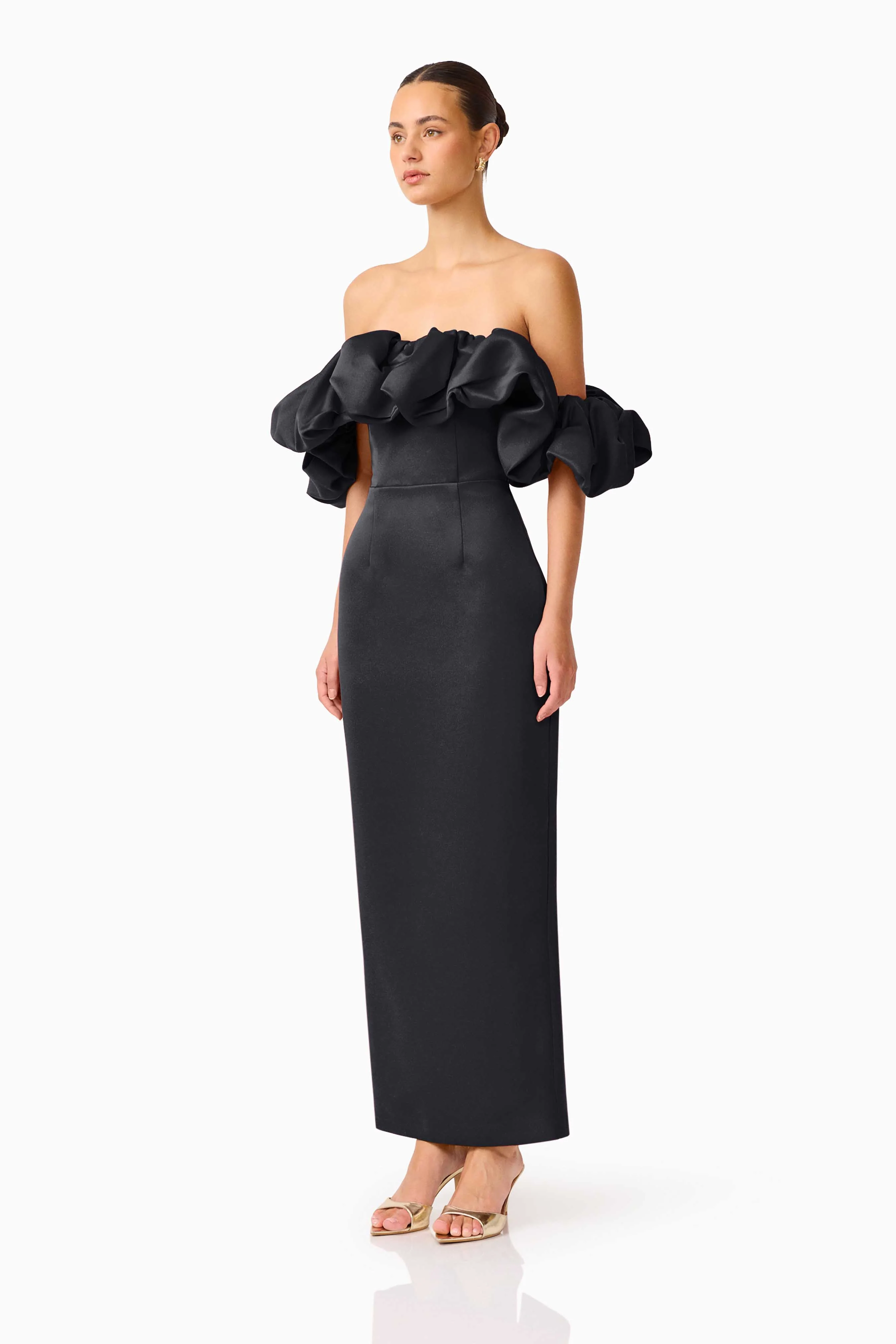 Elliatt Lucetta off Shoulder Gown - Black - Image 2