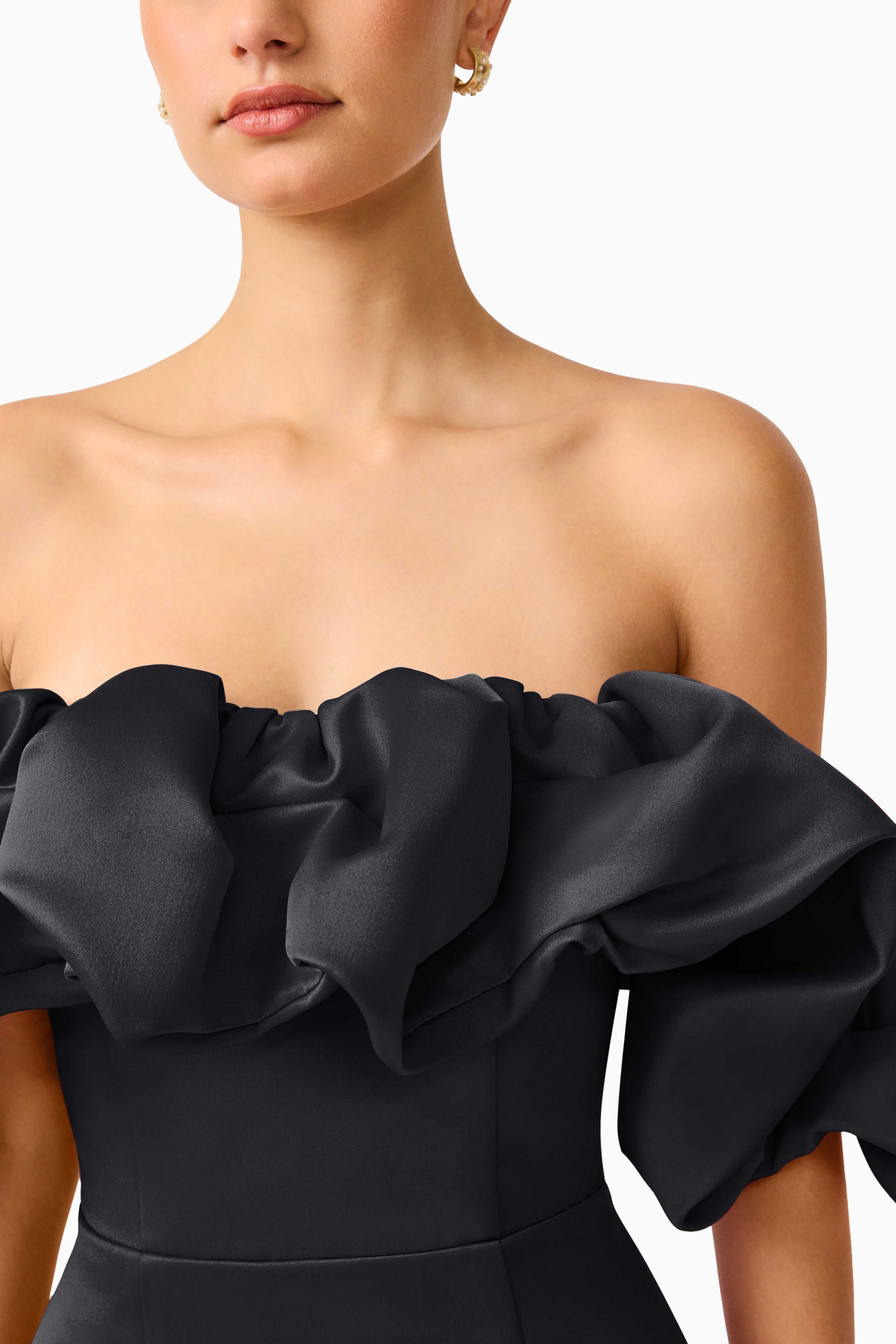 Elliatt Lucetta off Shoulder Gown - Black - Image 4