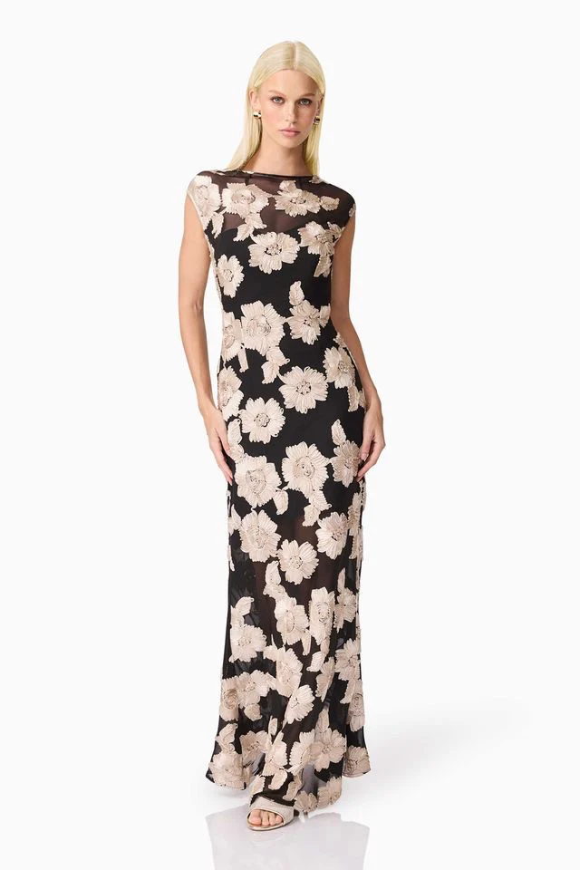 Elliatt Margaux Gown - Black Gold - Image 3