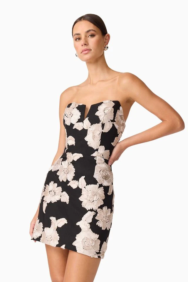 Elliatt Margaux Mini Dress - Black Gold - Image 4