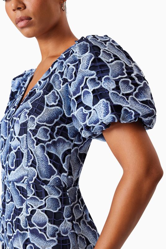 Elliatt Mila Mini Dress - Navy Multi - Image 5