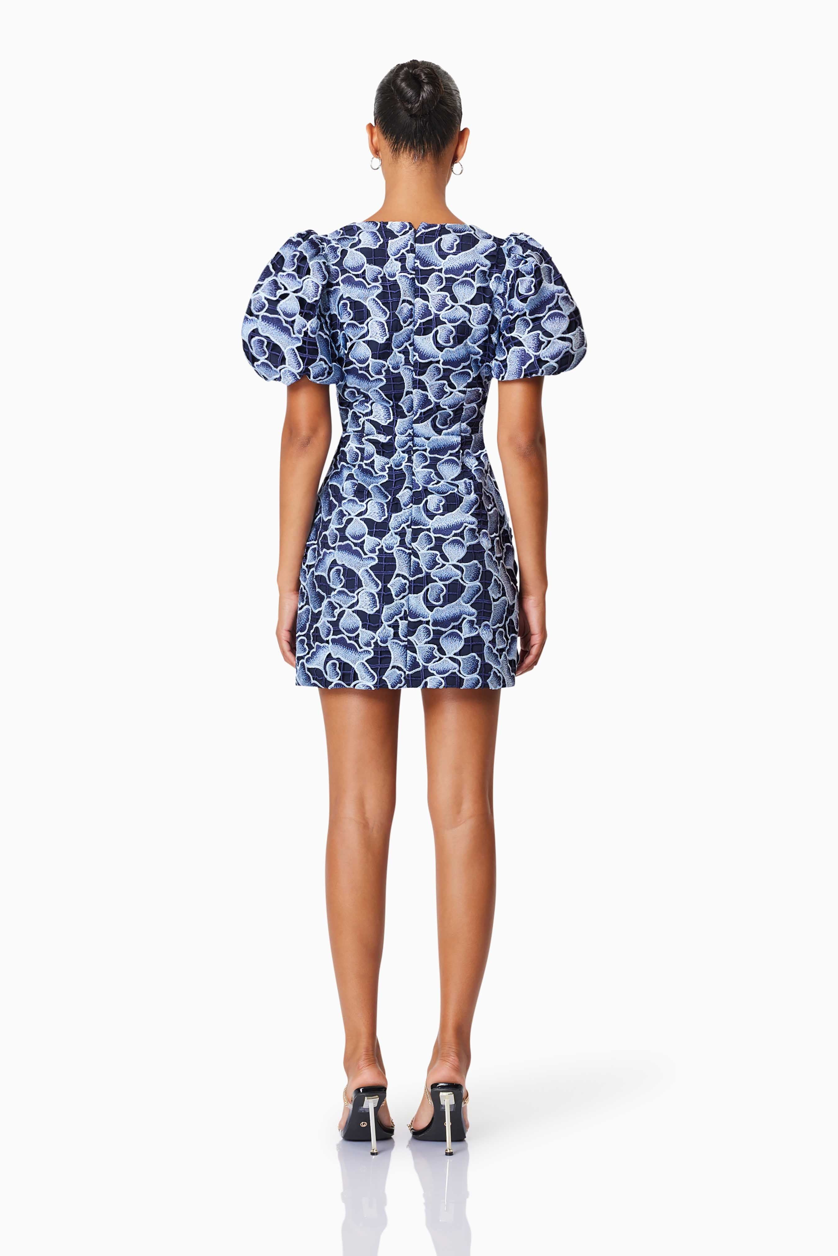 Elliatt Mila Mini Dress - Navy Multi - Image 6