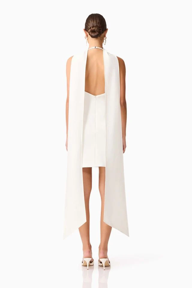 Elliatt Mira Halter Mini Dress - Ivory - Image 6
