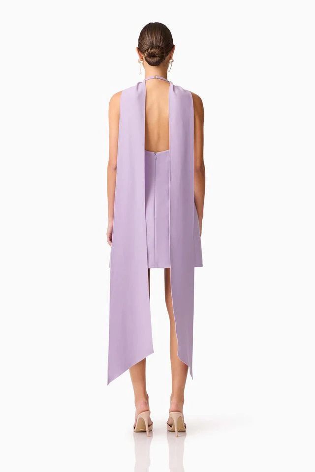Elliatt Mira Halter Mini Dress - Lilac - Image 6