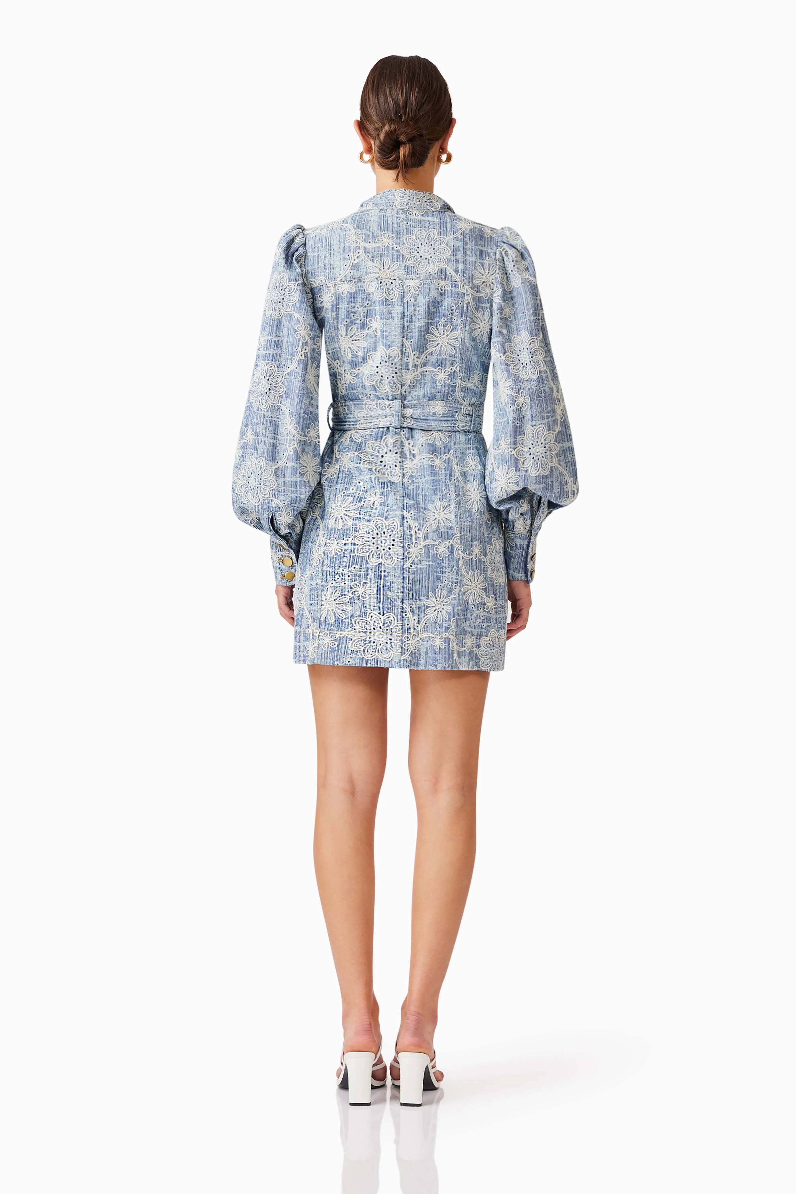 Elliatt Monica Mini Dress - Blue - Image 4