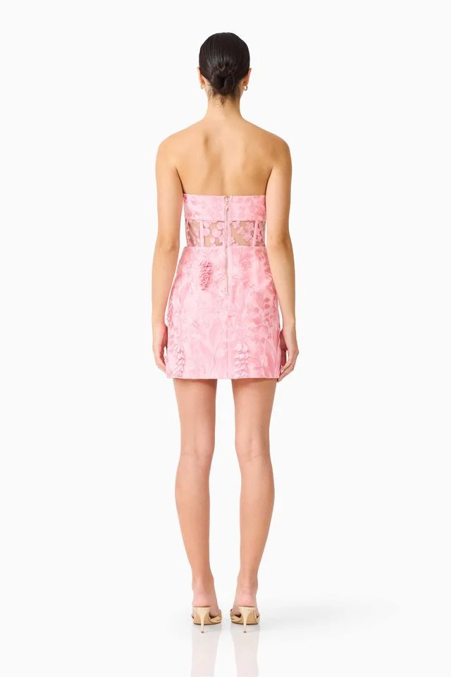 Elliatt Monique Strapless Mini Dress - Pink - Image 5