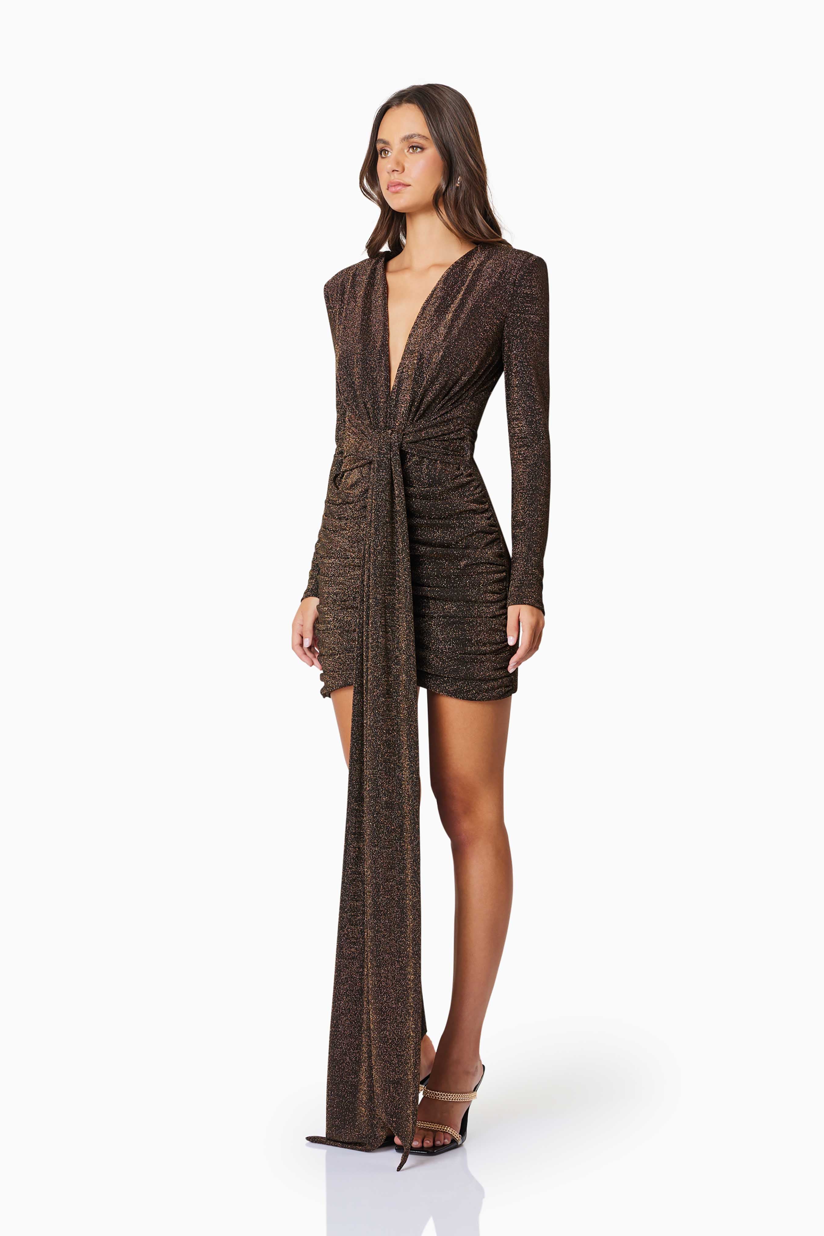 Elliatt Nalani Party Dress - Black/Gold - Image 4