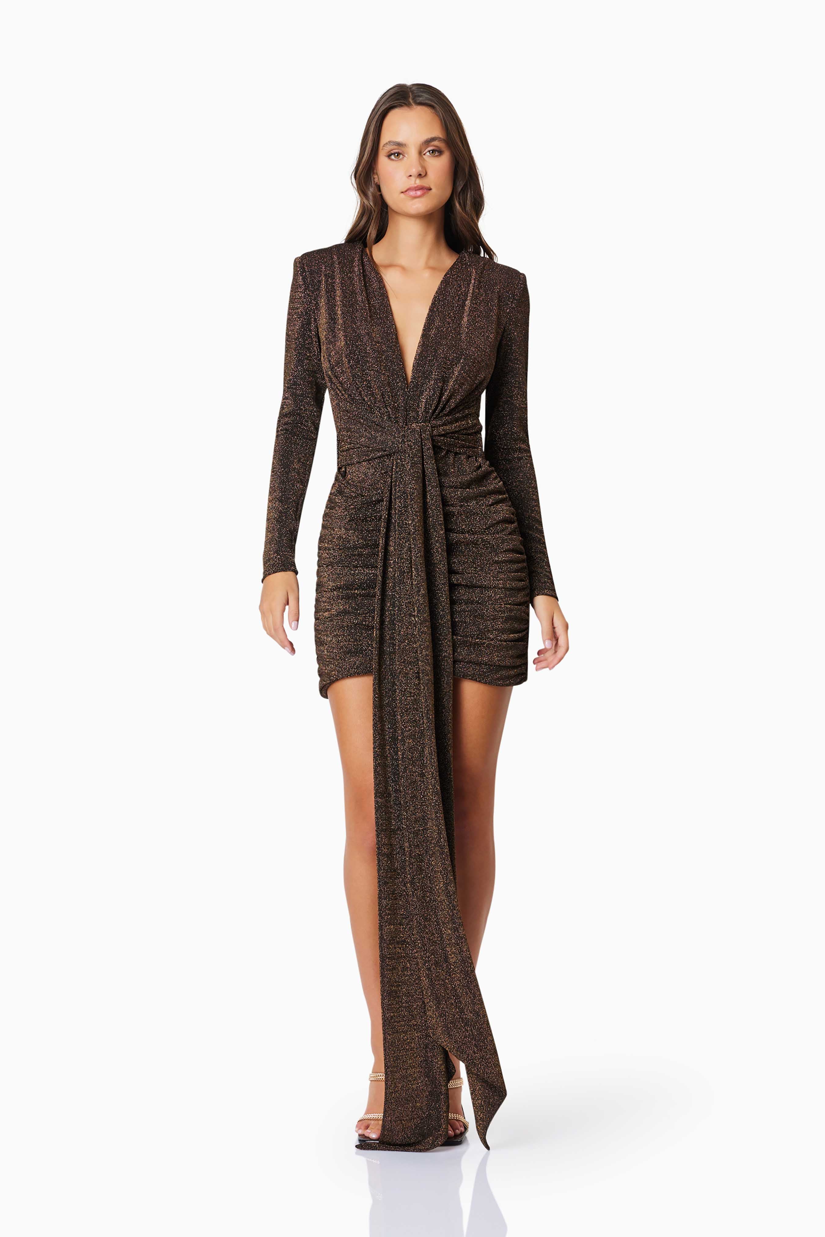 Elliatt Nalani Party Dress - Black/Gold - Image 5