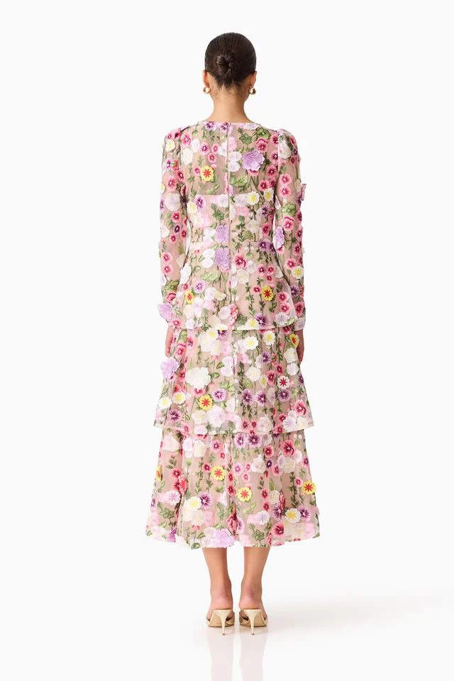 Elliatt Neve Gown - Nude Multi Floral - Image 6