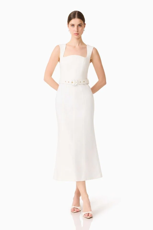Elliatt Nydia Fit & Flare Maxi Dress - White - Image 2