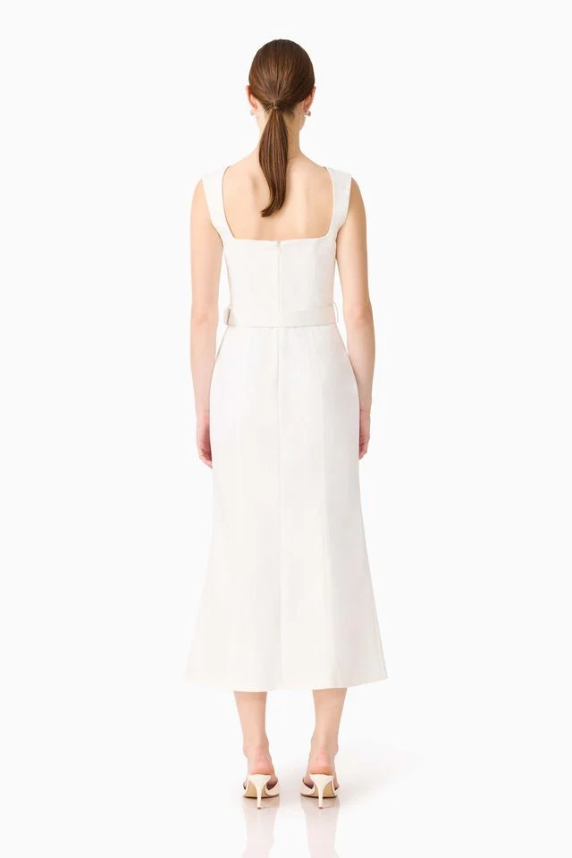 Elliatt Nydia Fit & Flare Maxi Dress - White - Image 5