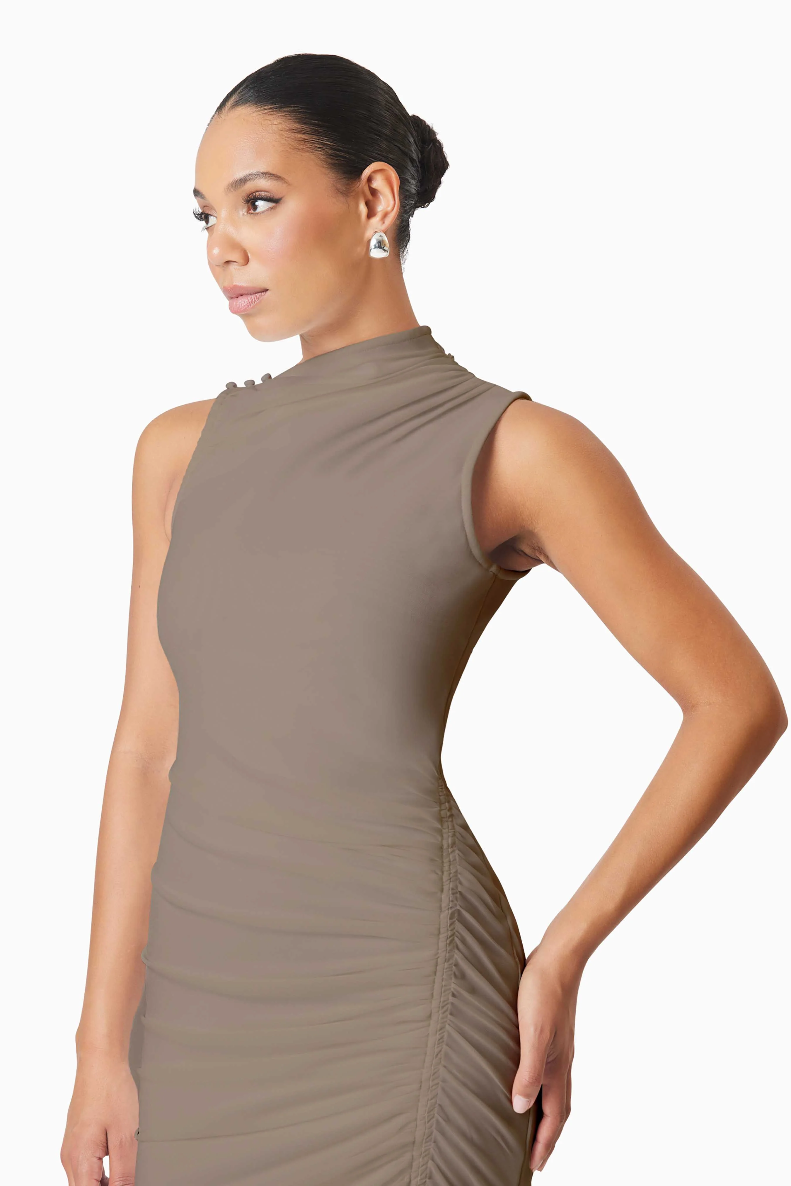 Elliatt Phoebe Maxi Dress - Mushroom - Image 5