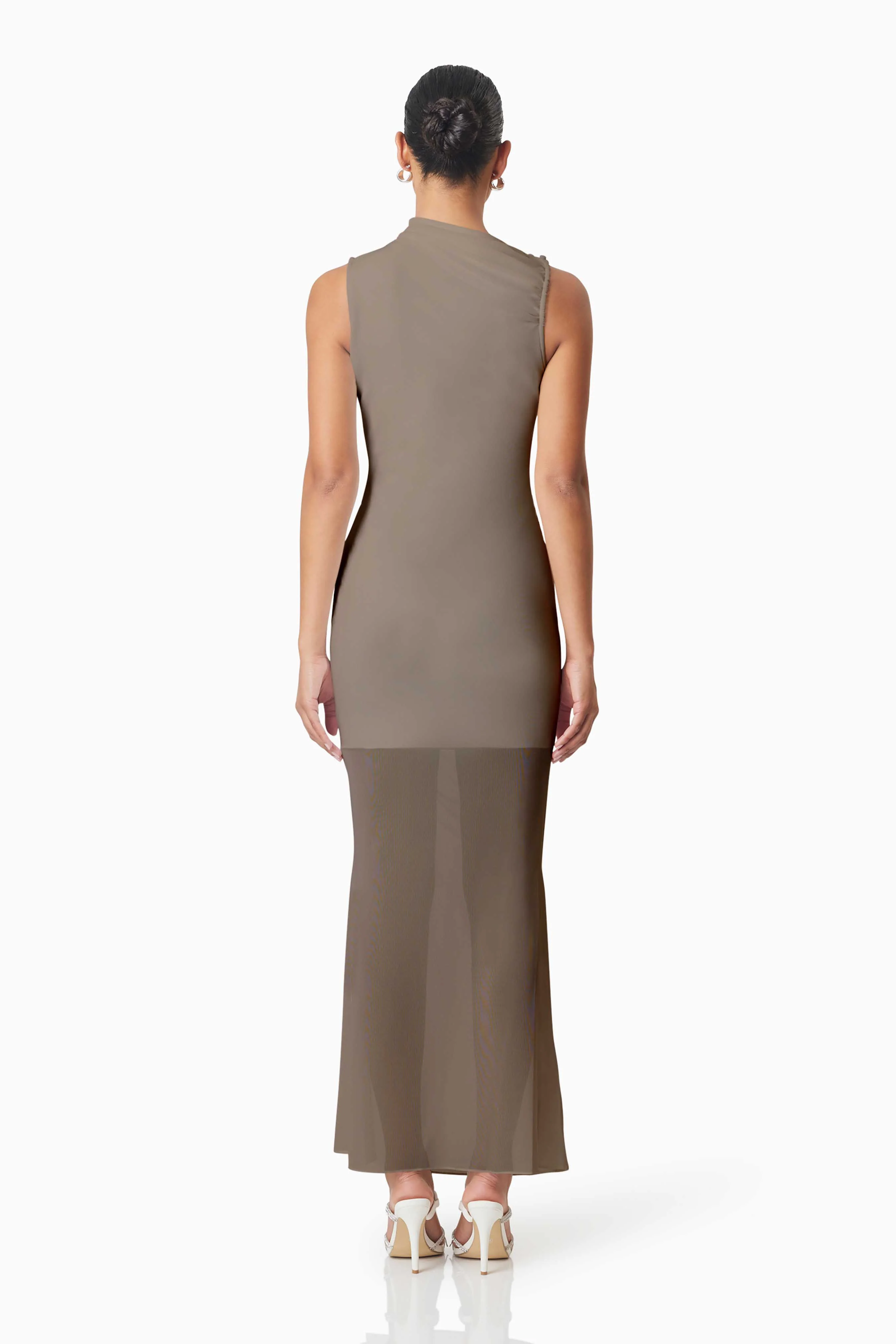 Elliatt Phoebe Maxi Dress - Mushroom - Image 6