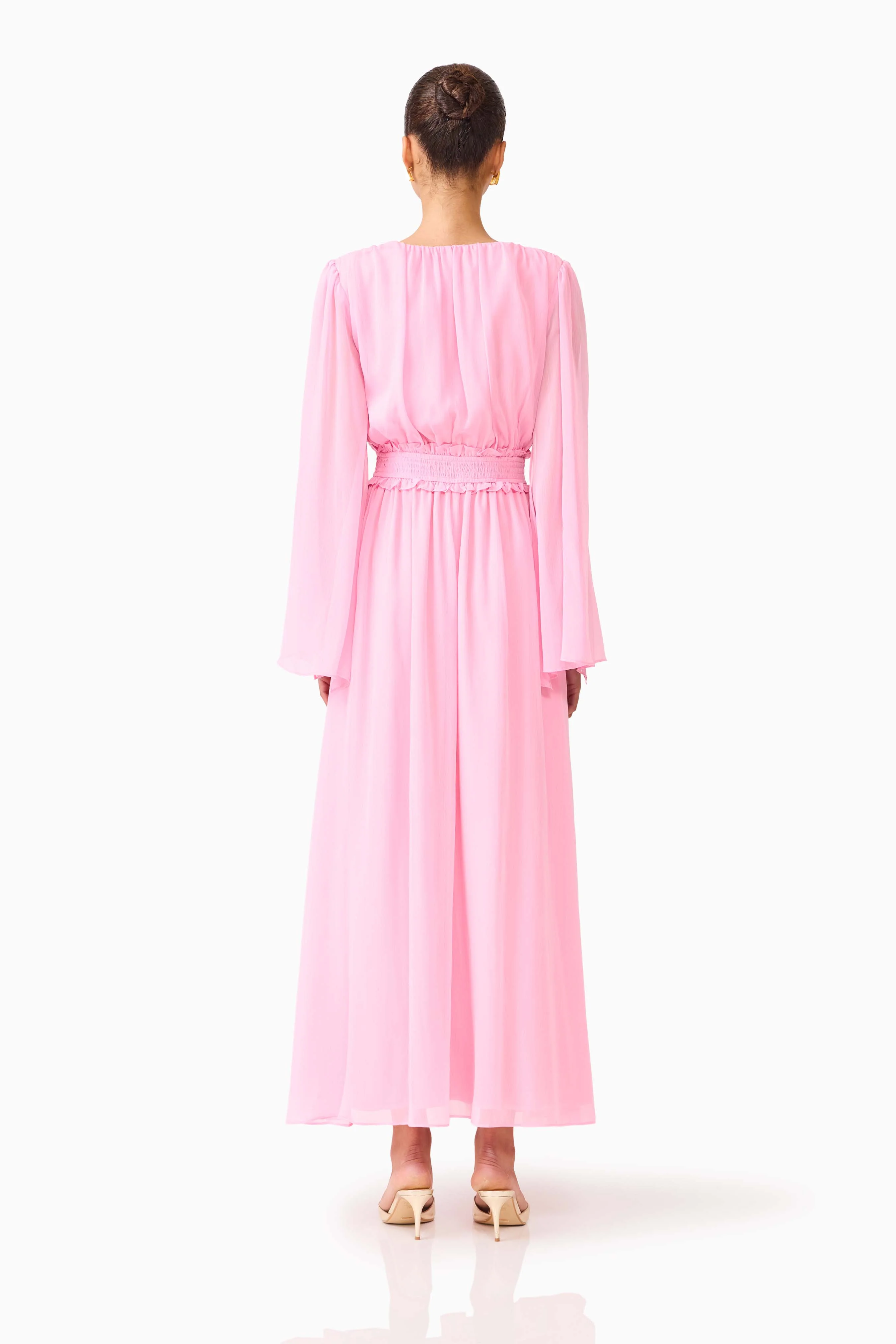 Elliatt Poppy Long Sleeve Gown - Pink - Image 4