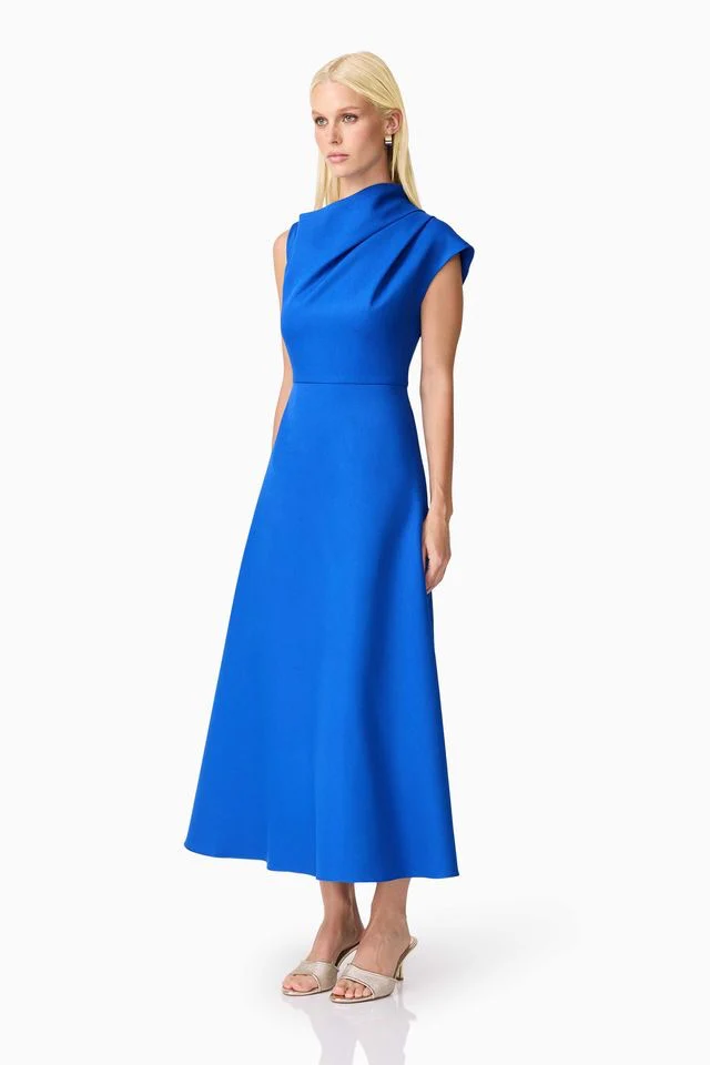 Elliatt Rafaela Midi Dress - Blue - Image 3