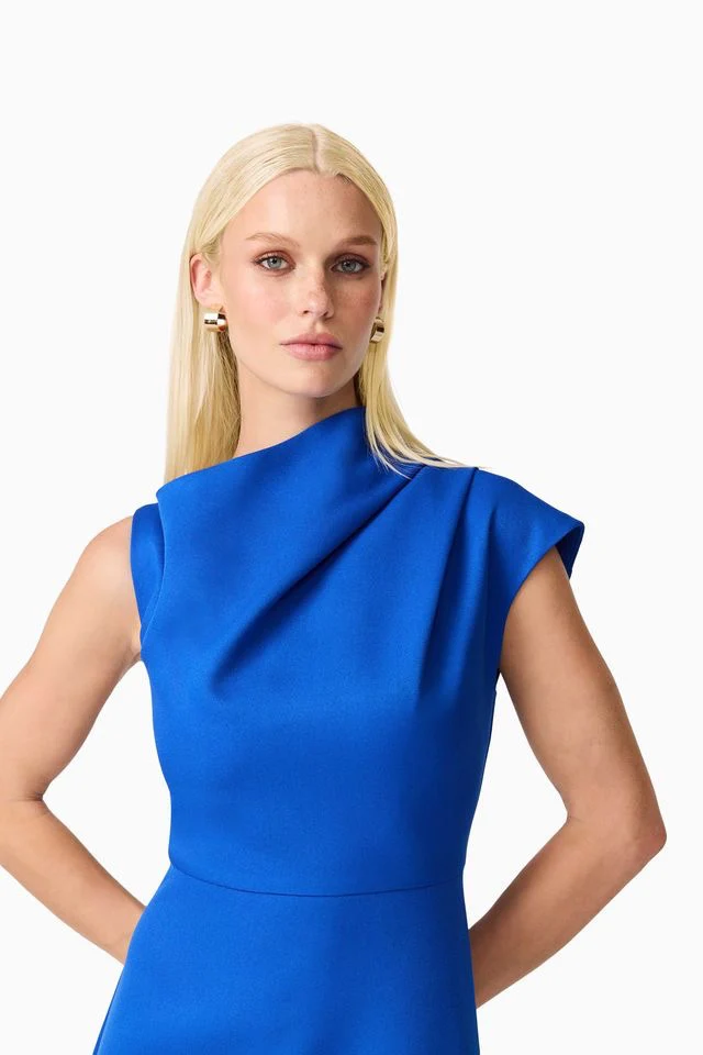 Elliatt Rafaela Midi Dress - Blue - Image 6