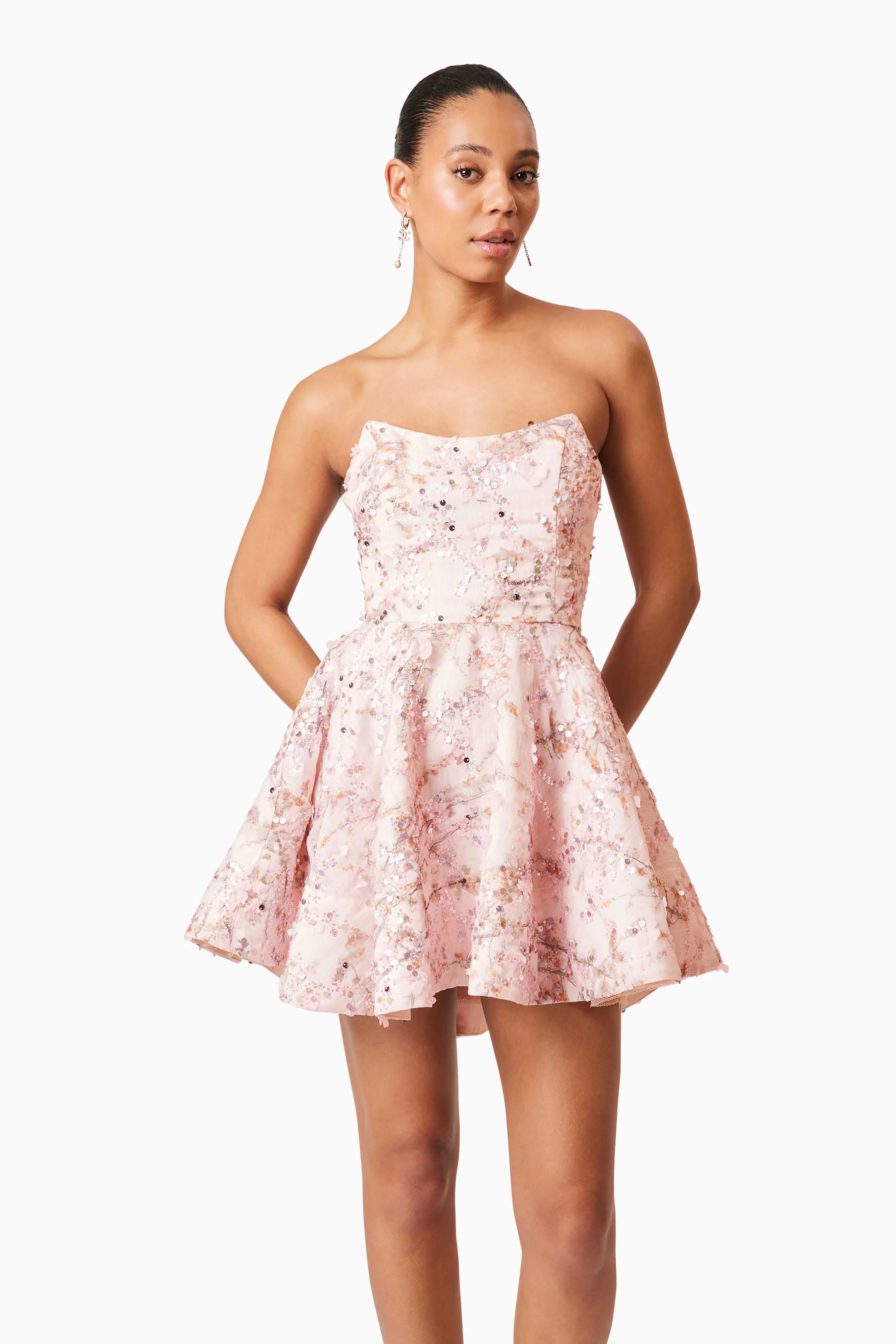 Elliatt Regina Mini Dress - Pink - Image 2