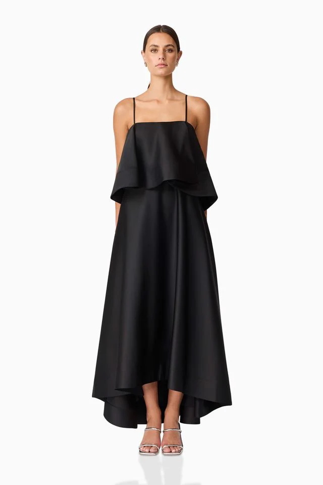 Elliatt Reyna Tiered Maxi Dress - Black