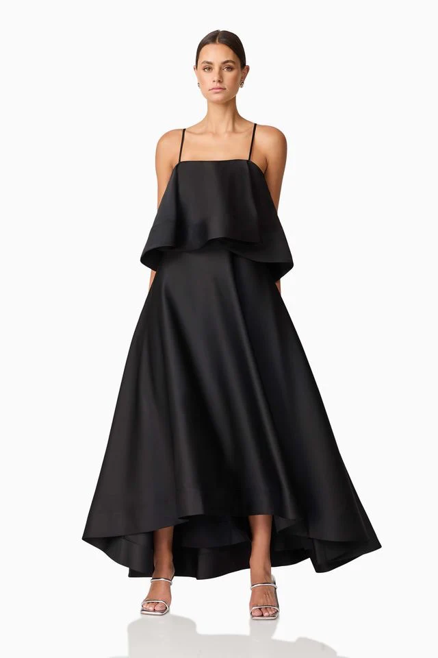 Elliatt Reyna Tiered Maxi Dress - Black - Image 3