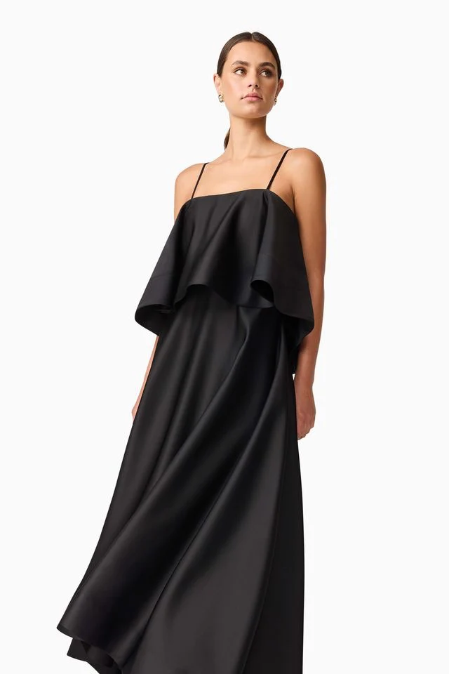 Elliatt Reyna Tiered Maxi Dress - Black - Image 4