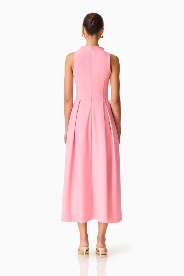 Elliatt Risa Cowl Neck Gown - Bubblegum Pink. - Image 8