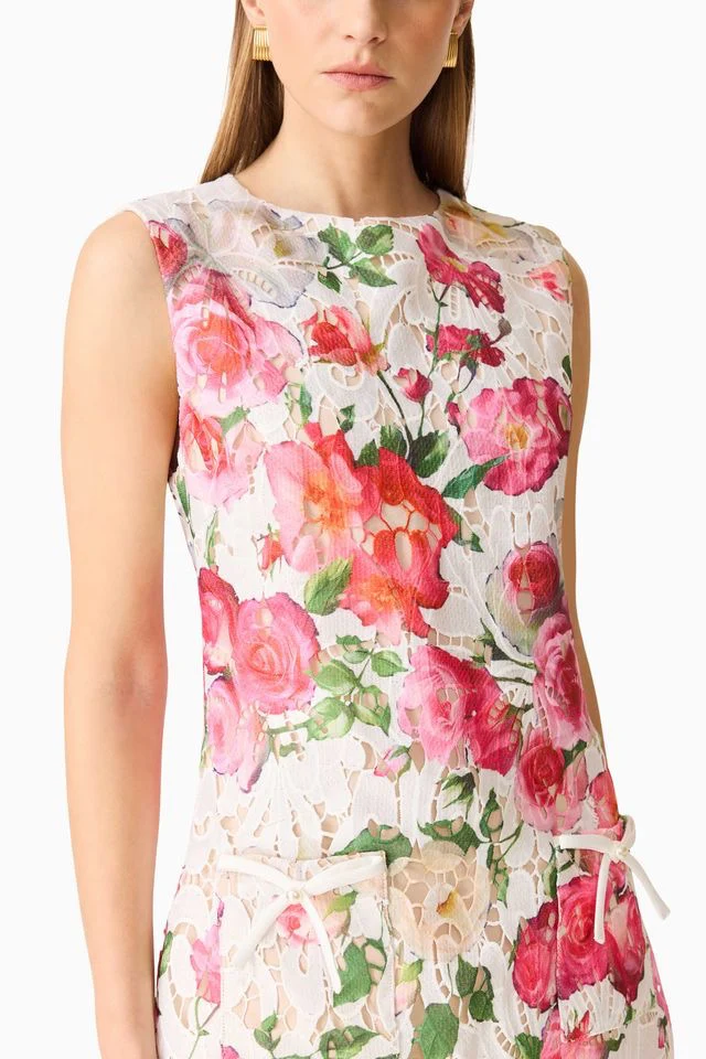 Elliatt Roselle Shift Mini Dress - White Floral - Image 5