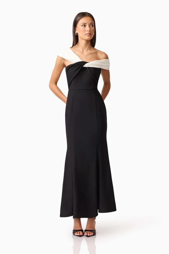 Elliatt Ruby Gown - Black White - Image 2