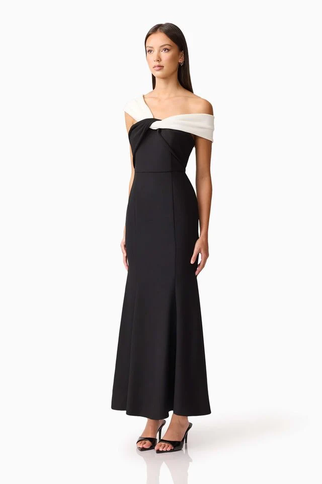 Elliatt Ruby Gown - Black White - Image 3