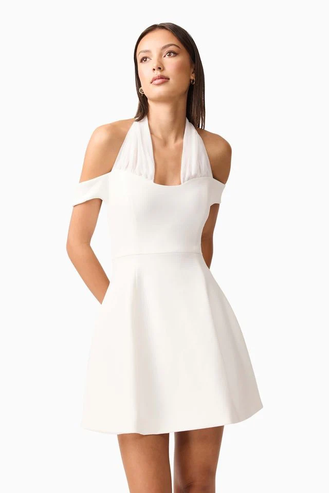 Elliatt Ruby Mini Dress - White - Image 4